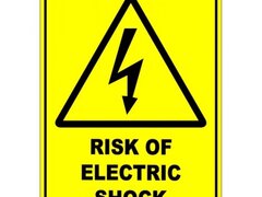 Risk Of Electric Shock Sign