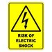 Risk Of Electric Shock Sign